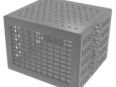 Window Air Conditioner Low-poly 3D model