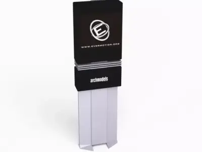 Modern Commercial Sign 3D model