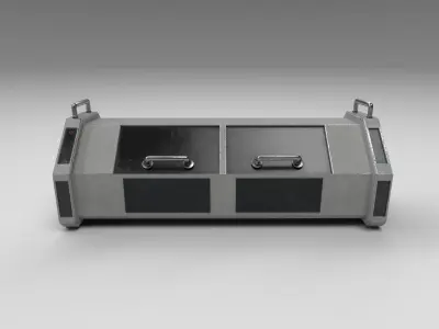 Scifi Storage Crate - Low Poly Free low-poly 3D model