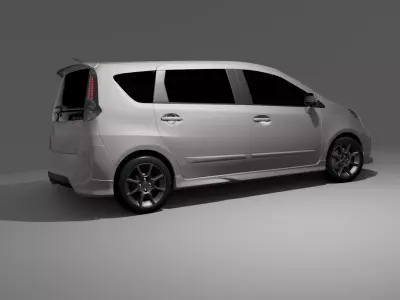 Perodua Alza D49A Facelift 2014 3D model