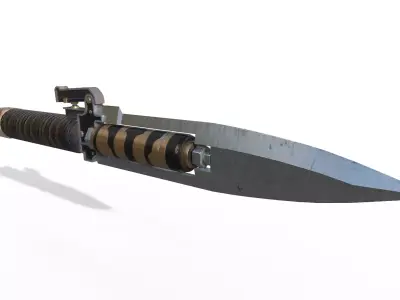 knife01electricity01 Low-poly 3D model