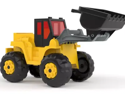 Toy Bulldozer 3D model