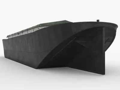 Industrial Barge A 3D model