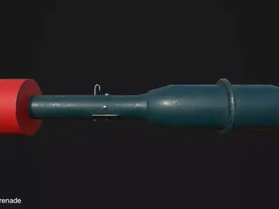 M9A1 Rifle Grenade Low-poly 3D model