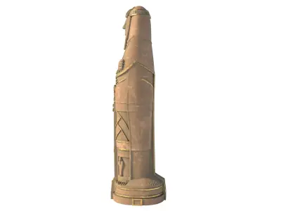 Queen Ankhesenamun Egyptian Mummy Sarcophagus Coffin Low-poly 3D model