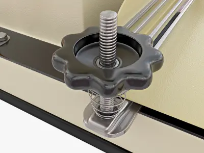 Sewing machine for fastening printed materials 3D model