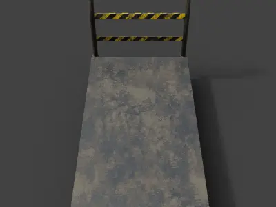 trolley dolly truck Low-poly 3D model