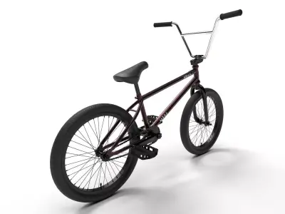 Haro Hoover BMX Merlot - Optimized 3D model