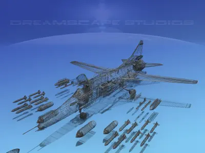 Mig-27 Flogger V22 China 3D model