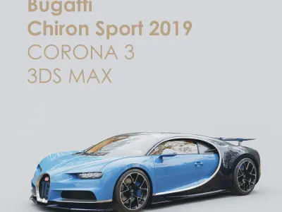 Bugatti Chiron Sport 2019 3D model buy