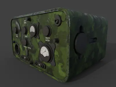 Radio Military North Low-poly 3D model