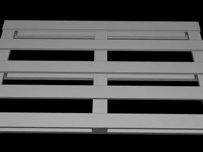 Pallet wooden Low-poly 3D model shop