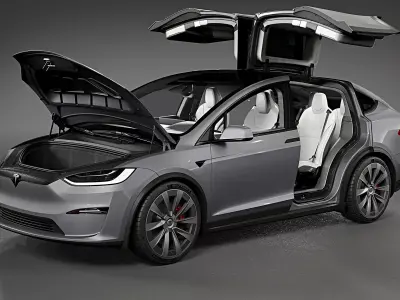 2021 Tesla Model X Plaid 3D model
