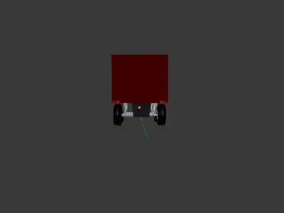 Custom Dump Semi Trailer Free 3D model