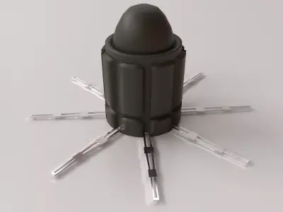 AT2 Anti Tank Mine 3D model