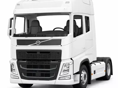 Volvo FH Semi Truck Transport Vehicle Model 3D model