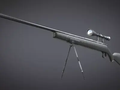 Stylized Sniper Rifle 3D model