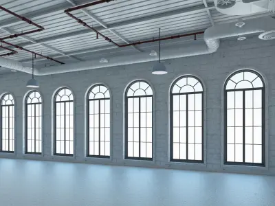 Loft office interior 2 3D model purchase