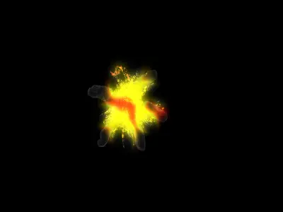 Explosion 3D fireball 3D model
