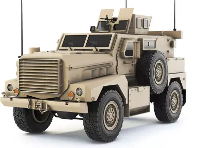 Cougar 4x4 MRAP H 2005 3D model