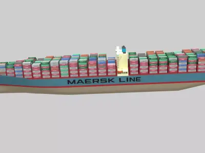 Emma container ship 3D model