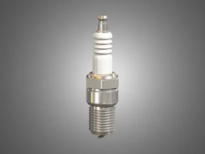 Spark Plug 3D model by markos3d