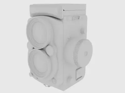 Twin Lens Reflex Camera 3D model