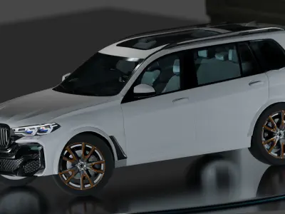 Realistic Car Unreal Engine Game Ready 3D model
