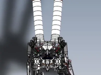 Unicorn Gundam FA Free 3D model