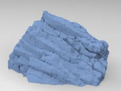 Dark Horror Cliffs 1  3D model