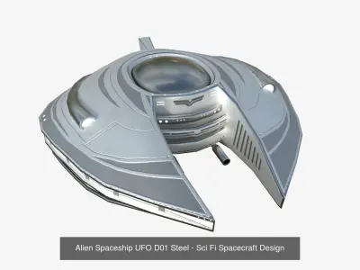10 Alien Spaceship UFO D Collection - Sci Fi Spacecraft Design 3D Model Pack