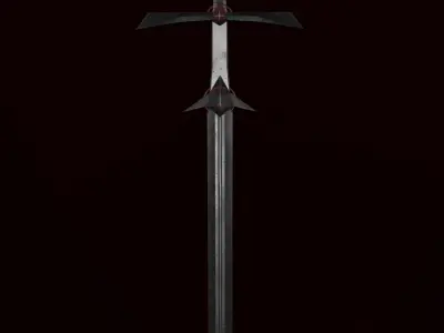 Dragon Slayers Two-Handed Sword Low-poly 3D model