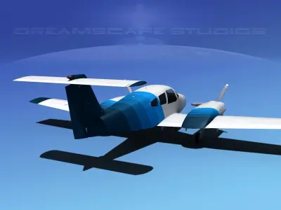 Piper PA-44-180 Seminole V12 3D model
