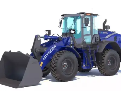 Hitachi ZW180 Wheel Loader 3D model