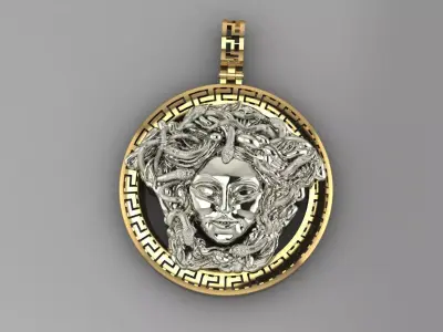  gargon jellyfish pendant p0014 3D print model