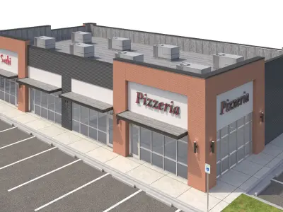 Retail-185 Retail Store 3D model purchase