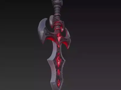Bloodbound Arsenal  Stylized Ritual Blades Collection 3D Model Pack