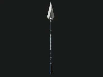 Fantasy Spear 06 Glow Game-Ready PBR Textures Included Low-poly 3D model