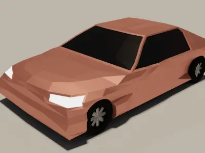 Poly Car Free low-poly 3D model