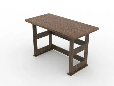 work bench Low-poly 3D model purchase