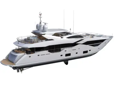 Luxury Motor Super Yacht 3D model