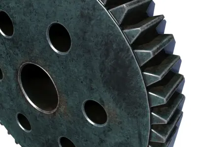 Tooth gear 3D model by jonjensen