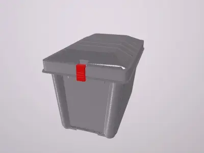 Plastic box 3D model purchase