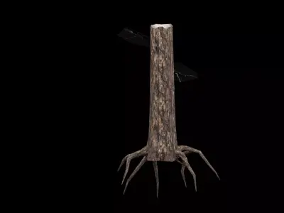 Realistic Snag Tree Low-poly 3D model buy