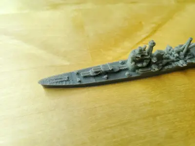 Japanese Myoko Class Cruiser Warship 3D print model