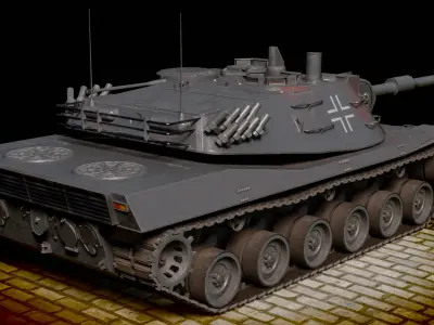 KPZ-70 MBT-70 PBR Low-poly 3D model