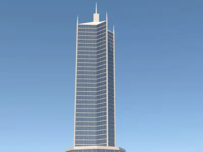Skyscraper building  Free 3D model