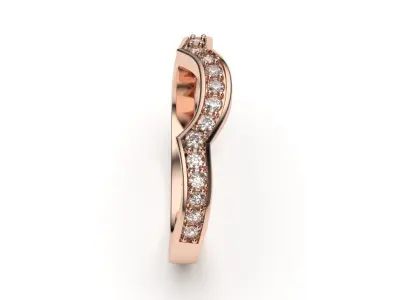  solitaire with ring sizes  8 part S50 3D print model