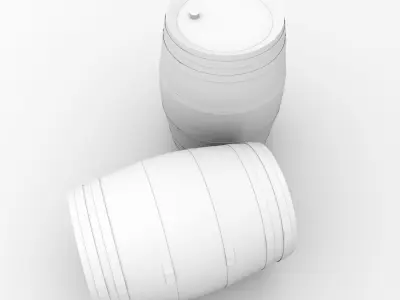 Barrel 3D model 4