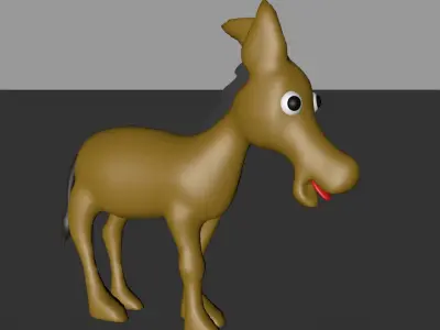 donkey 3D model